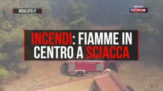 Incendi: fiamme in centro a Sciacca